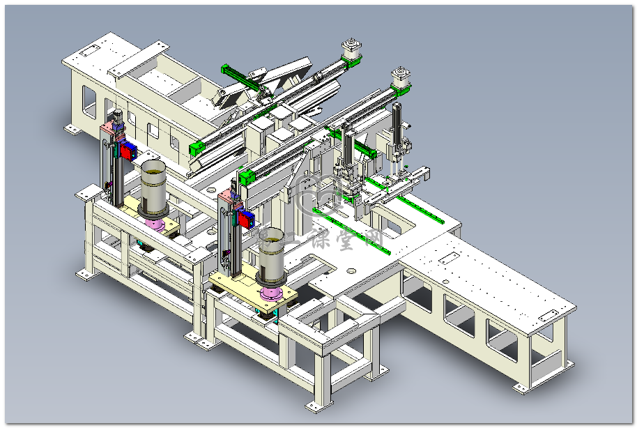 非标双工位自动化机械设备 UG设计与三维模型在制造装配中的关键作用
